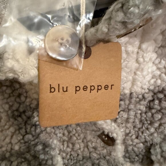 Perch by Blu Pepper Teddy Plaid Shirt Jacket - Picture 6 of 9